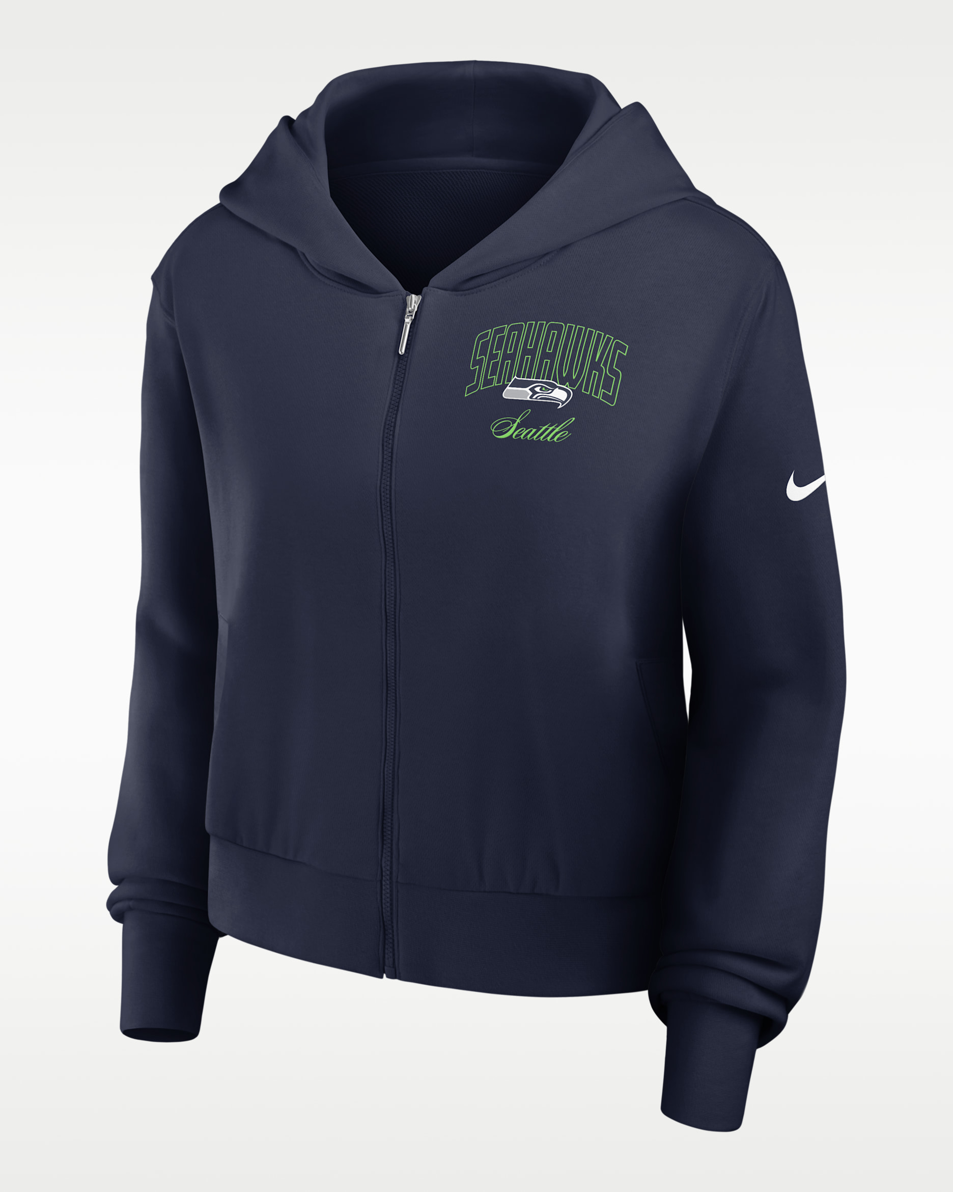 ナイキソフトシェル Seattle Seahawks Primetime Women's Nike NFL Full-Zip Hoodie. Nike.com
